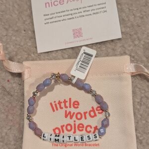 Little Words Project Bracelet - Purple and Gold